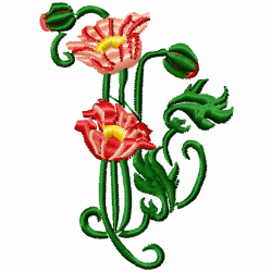 Flowers Embroidery Design 10 Flowers Embroidery Design 10